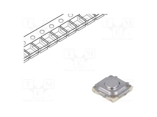 Microinterruptor TACT, SPST, Pos: 2, 0,02A/15VDC,.