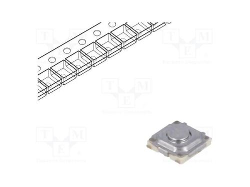 Microinterruptor TACT, SPST, Pos: 2, 0,02A/15VDC,.