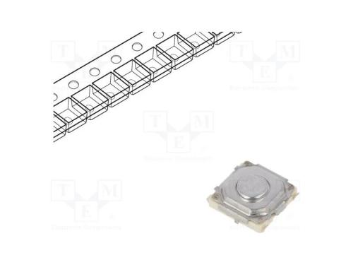 Microinterruptor TACT, SPST, Pos: 2, 0,02A/15VDC,.