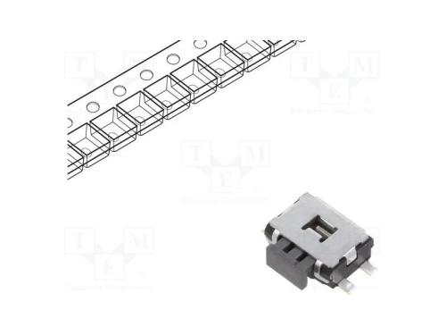 Microinterruptor TACT, SPST, Pos: 2, 0,05A/12VDC,.