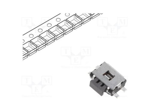 Microinterruptor TACT, SPST, Pos: 2, 0,05A/12VDC,.