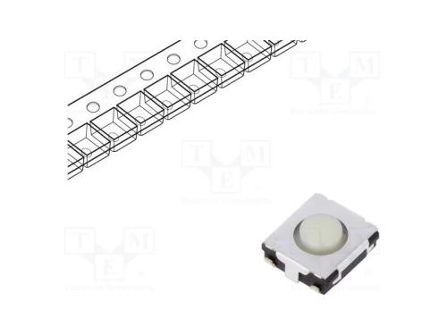Microinterruptor TACT, SPST, Pos: 2, 0,02A/15VDC,.