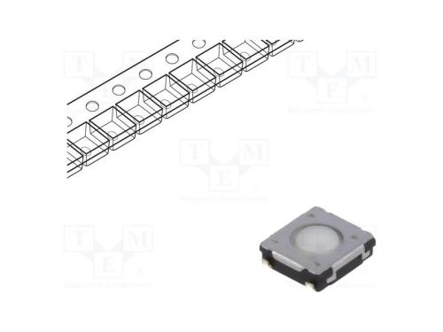 Microinterruptor TACT, SPST, Pos: 2, 0,02A/15VDC,.