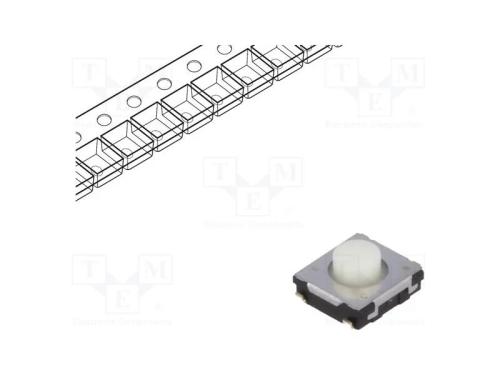 Microinterruptor TACT, SPST, Pos: 2, 0,02A/15VDC,.