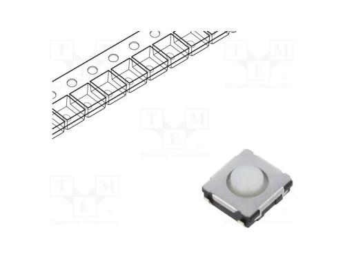 Microinterruptor TACT, SPST, Pos: 2, 0,02A/15VDC,.