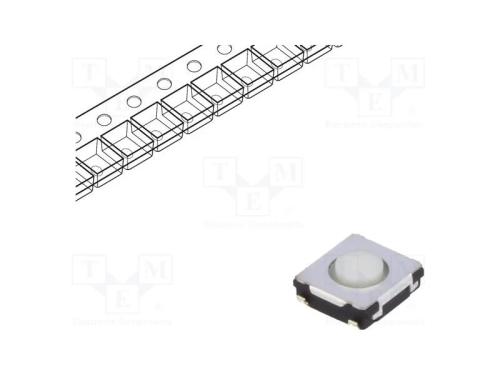 Microinterruptor TACT, SPST, Pos: 2, 0,02A/15VDC,.