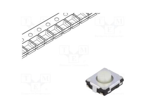Microinterruptor TACT, SPST, Pos: 2, 0,02A/15VDC,.