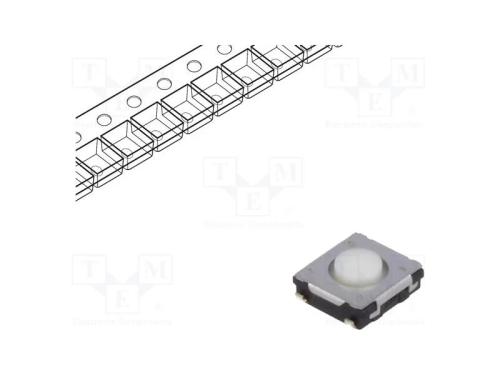 Microinterruptor Tact, Spst, Pos: 2, 0,02a/15vdc, Smt, Não Disp.