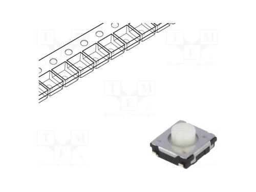 Microinterruptor TACT, SPST, Pos: 2, 0,02A/15VDC,.