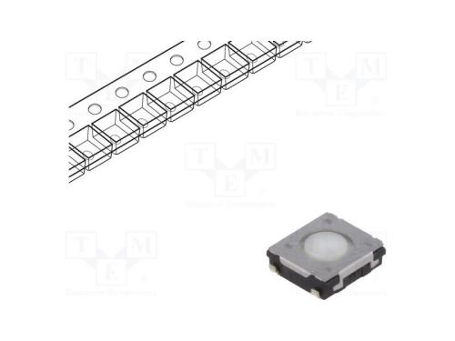 Microinterruptor TACT, SPST, Pos: 2, 0,02A/15VDC,.