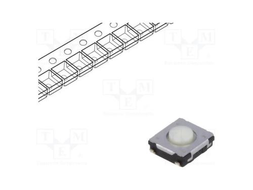 Microinterruptor TACT, SPST, Pos: 2, 0,02A/15VDC,.