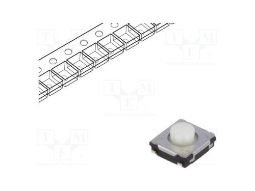 Microinterruptor TACT, SPST, Pos: 2, 0,02A/15VDC,.