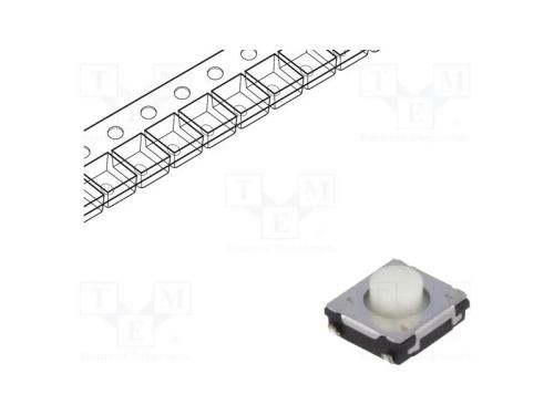 Microinterruptor TACT, SPST, Pos: 2, 0,02A/15VDC,.