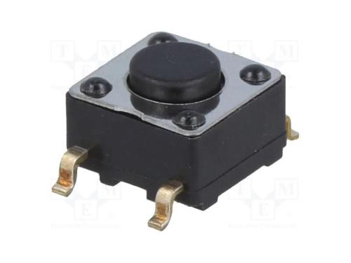Microinterruptor TACT, SPST, Pos: 2, 0,1A/28VDC, .