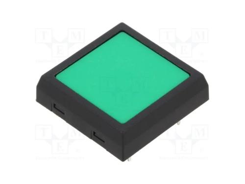 Microinterruptor Tact, Spst-Nc, Pos: 2, 0,05a/24vdc, Tht, 3n, Verde