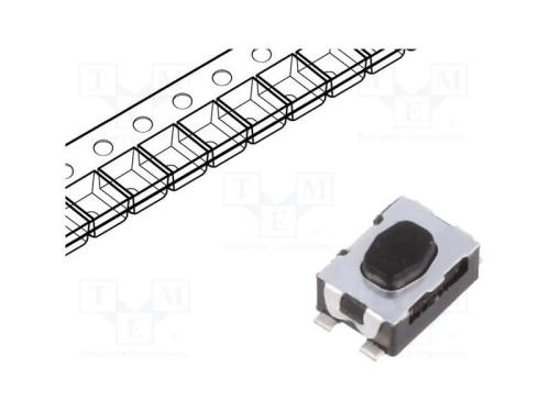 Microinterruptor TACT, SPST-NO, Pos: 2, 0,05A/32V.