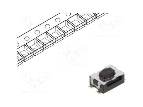 Microinterruptor TACT, SPST-NO, Pos: 2, 0,05A/32V.