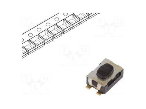 Microinterruptor TACT, SPST-NO, Pos: 2, 0,05A/32V.