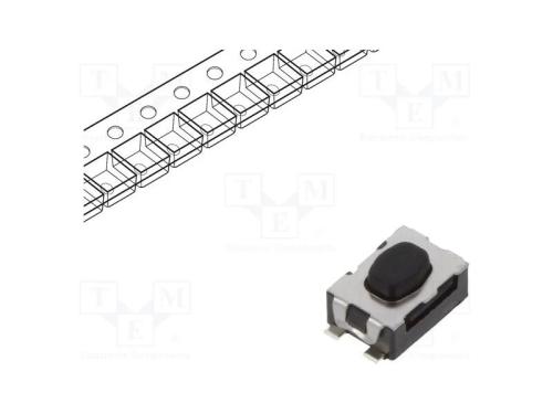 Microinterruptor TACT, SPST-NO, Pos: 2, 0,05A/32V.