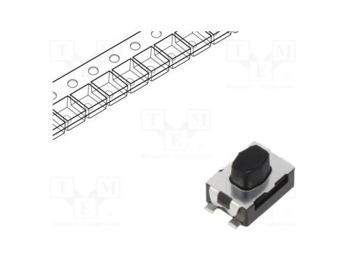Microinterruptor TACT, SPST-NO, Pos: 2, 0,05A/32V.