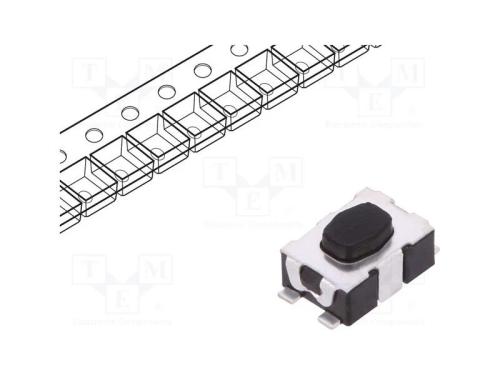 Microinterruptor TACT, SPST-NO, Pos: 2, 0,05A/32V.