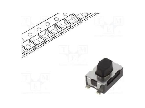 Microinterruptor TACT, SPST-NO, Pos: 2, 0,05A/32V.