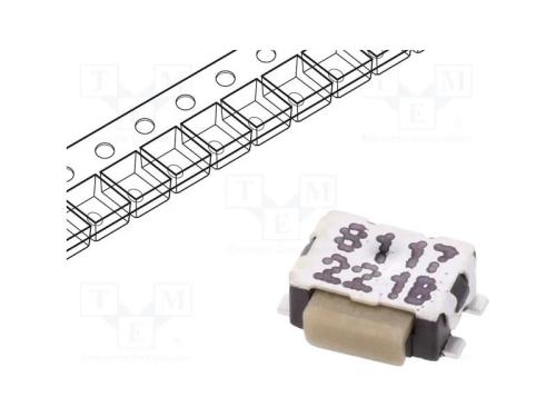 Microinterruptor TACT, SPST-NO, Pos: 2, 0,05A/32V.