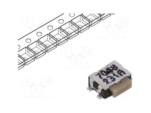 Microinterruptor TACT, SPST-NO, Pos: 2, 0,05A/32V.