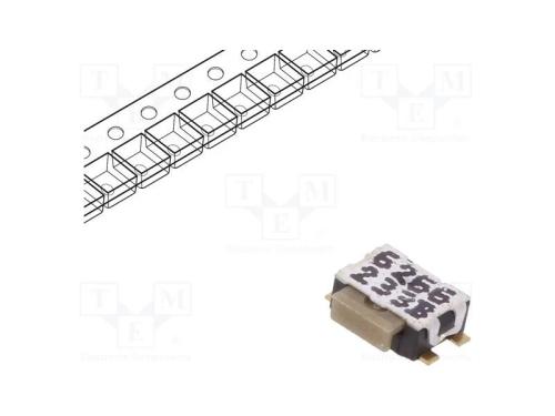 Microinterruptor TACT, SPST-NO, Pos: 2, 0,05A/32V.