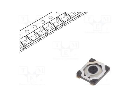 Microinterruptor TACT, SPST-NO, Pos: 2, 0,05A/32V.