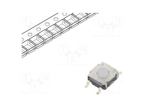 Microinterruptor TACT, SPST-NO, Pos: 2, 0,05A/32V.