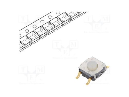 Microinterruptor TACT, SPST-NO, Pos: 2, 0,05A/32V.