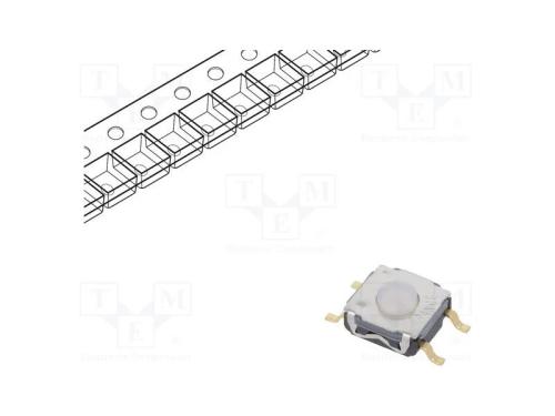 Microinterruptor TACT, SPST-NO, Pos: 2, 0,05A/32V.