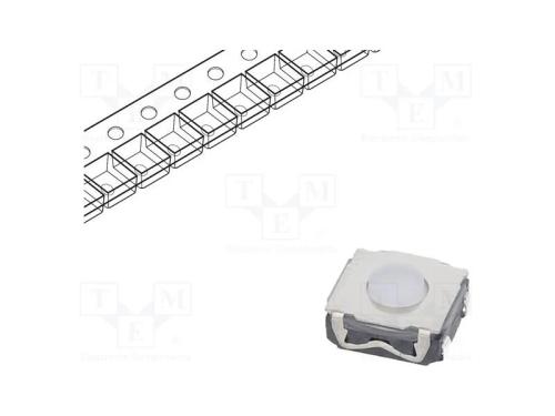 Microinterruptor TACT, SPST-NO, Pos: 2, 0,05A/32V.