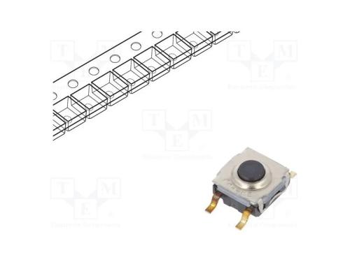 Microinterruptor TACT, SPST-NO, Pos: 2, 0,05A/32V.