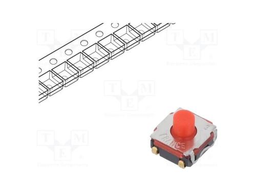 Microinterruptor TACT, SPST-NO, Pos: 2, 0,05A/32V.