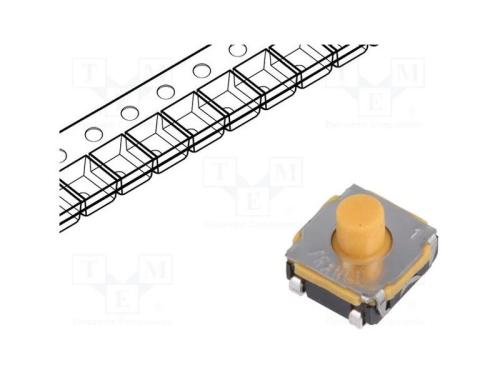 Microinterruptor TACT, SPST-NO, Pos: 2, 0,05A/32V.