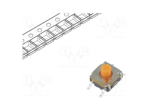 Microinterruptor TACT, SPDT NC + NO, Pos: 2, 0,05.