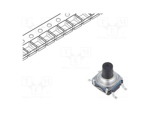 Microinterruptor TACT, SPST-NO, Pos: 2, 0,05A/32V.