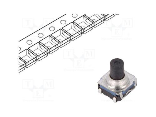Microinterruptor TACT, SPST-NO, Pos: 2, 0,05A/32V.