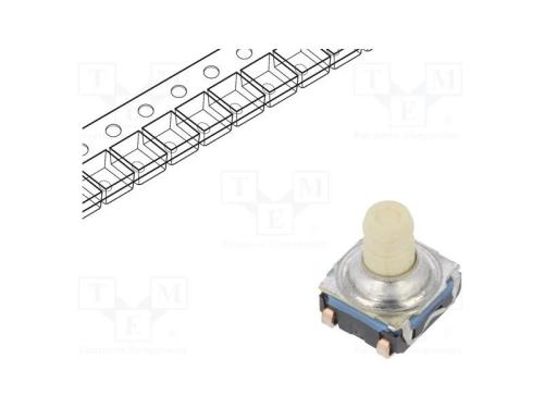 Microinterruptor TACT, SPST-NO, Pos: 2, 0,05A/32V.