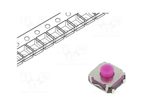 Microinterruptor TACT, SPST-NO, Pos: 2, 0,05A/32V.