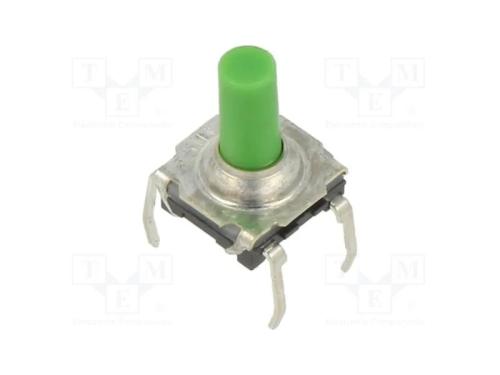 Microinterruptor Tact, Spst-No, Pos: 2, 0,05a/32vdc, Tht, 1,3n