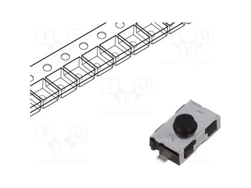 Microinterruptor TACT, SPST-NO, Pos: 2, 0,05A/32V.