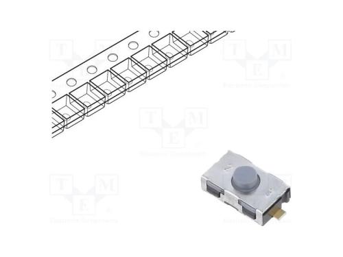 Microinterruptor TACT, SPST-NC, Pos: 2, 0,01A/32V.