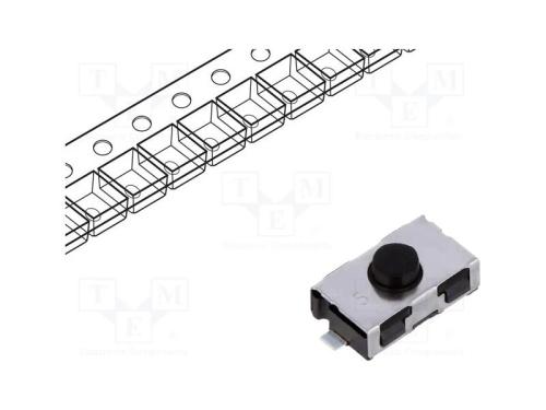Microinterruptor TACT, SPST-NO, Pos: 2, 0,05A/32V.