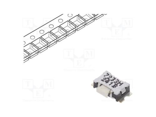 Microinterruptor TACT, SPST-NO, Pos: 2, 0,05A/32V.