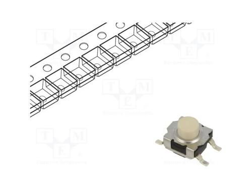 Microinterruptor TACT, SPST-NO, Pos: 2, 0,03125A/.
