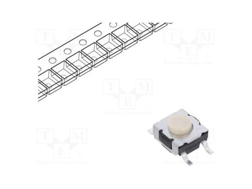 Microinterruptor TACT, SPST-NO, Pos: 2, 0,03125A/.