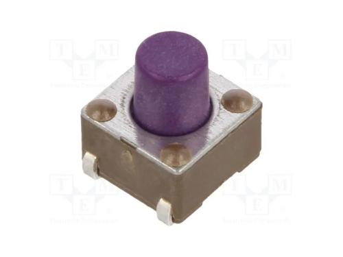 Microinterruptor TACT, SPST-NO, Pos: 2, 0,05A/12V.